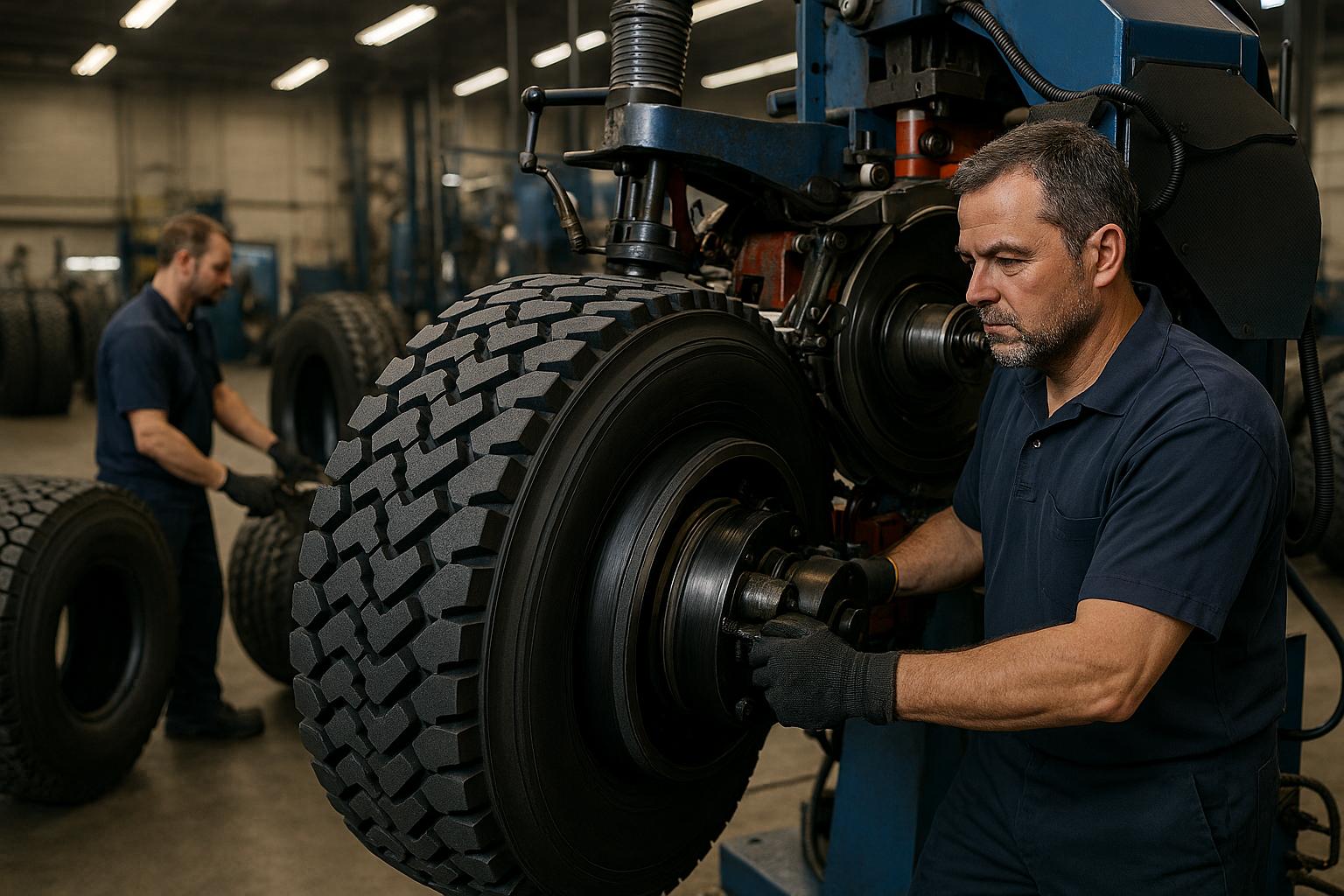 Tyre rotation work in Kozhikode Calicut Royal Tyres 3